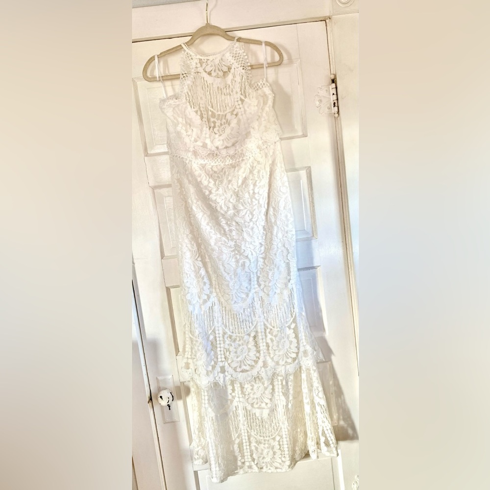 Lulus White Lace Dress